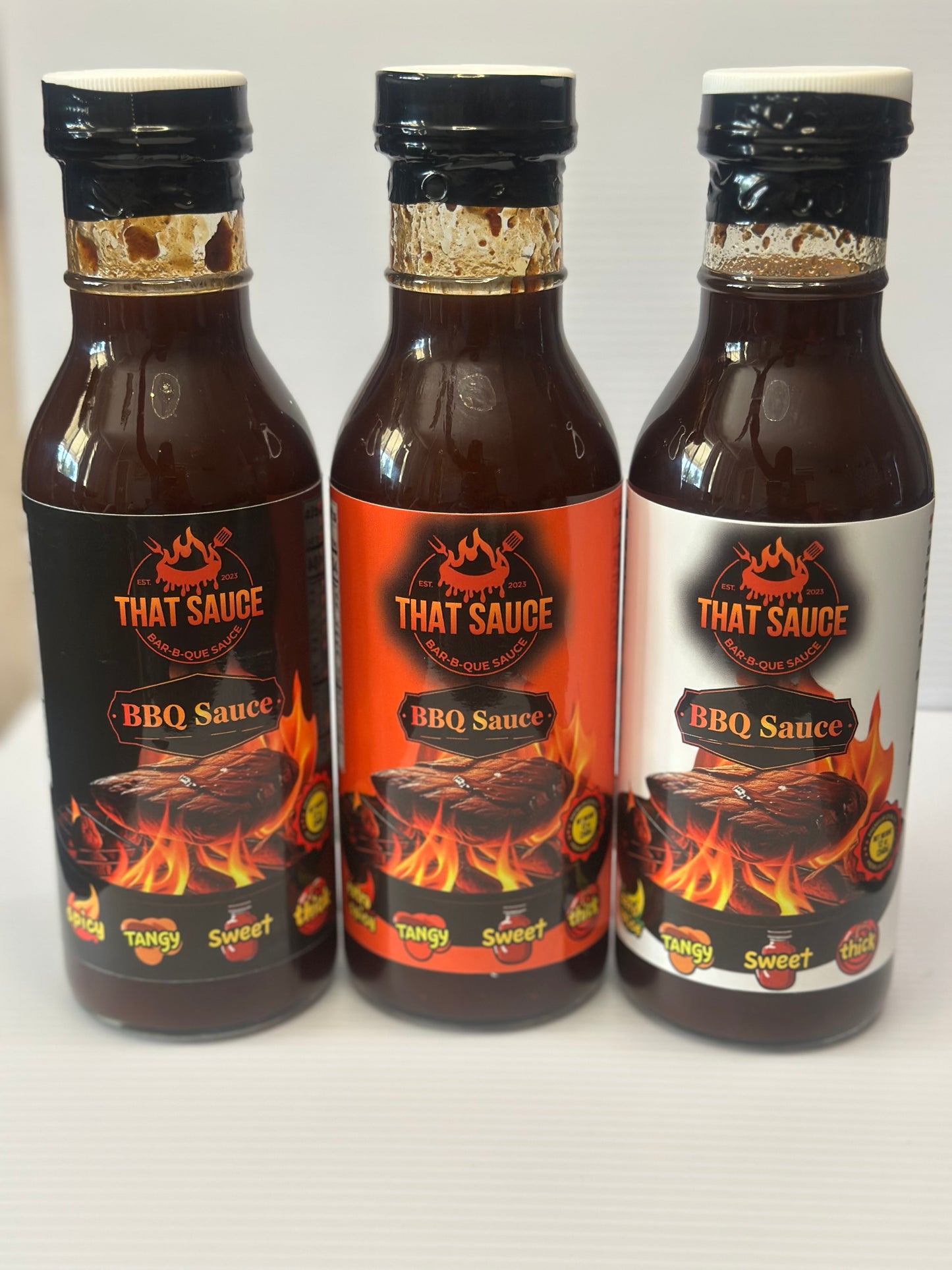That Sauce Bar-B-Que Sauce, Spicy, 12.0 oz